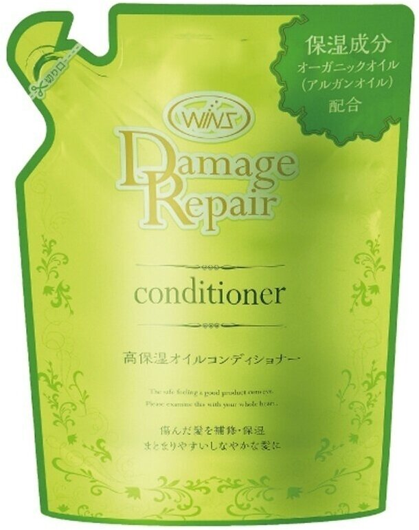 Nihon Detergent Восстанавливающий кондиционер с маслом Арганы "Wins Damage Repair Conditioner" 300 г (мягкая упаковка)