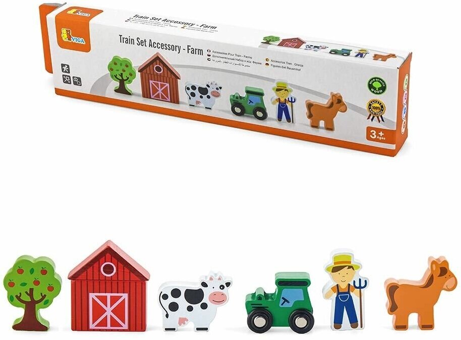 Игровой набор к железной дороге Viga Toys Ферма (50812) - фото №4