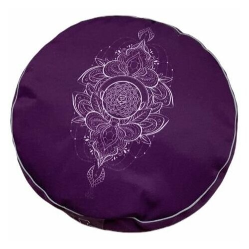 Подушка для медитации Чакра Сахасрара фиолетовая мужская футболка сахасрара чакра аюрведа xl синий