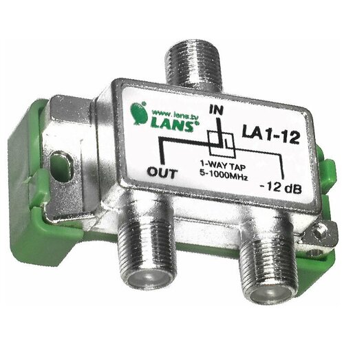 Ответвитель на 1 отвод Lans LA 1-12 (5 - 1000 МГц)