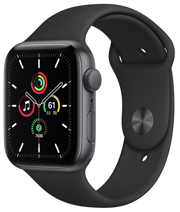 Умные часы Apple Watch SE GPS 44mm Aluminum Case with Sport Band — купить по выгодной цене на Яндекс.Маркете