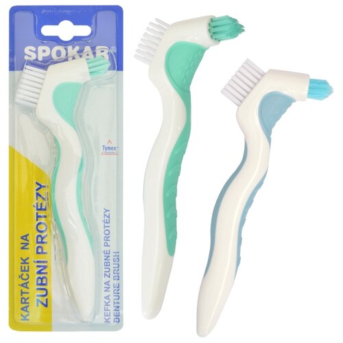 Купить SPOKAR denture brush. Щетка Spokar для очистки зубных протезов, белый