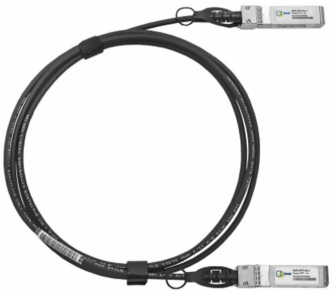 Интерфейсный кабель SNR Интерфейсный кабель SNR SNR-SFP+DA-1 Вилки кабеля SFP+ Длина кабеля 1м.