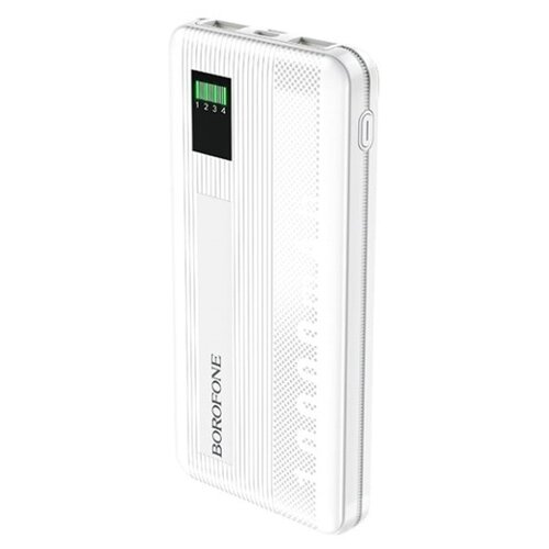 Портативный аккумулятор Borofone BT32 Precious 10000 mAh, white, упаковка: коробка портативный аккумулятор ttec powerslim duo 10000 mah белый упаковка коробка