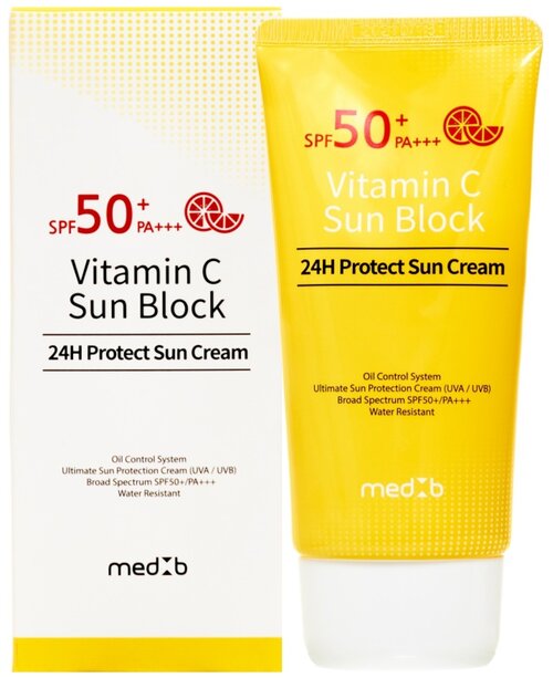 Солнцезащитный крем MED B Vitamin C 24H Protect Sun Cream, 70мл