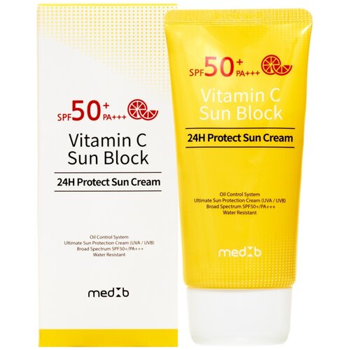 Солнцезащитный крем MED B Vitamin C 24H Protect Sun Cream, 70мл