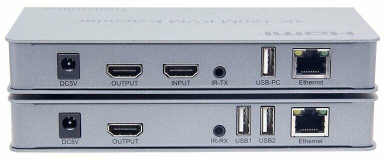 Удлинитель HDMI + USB KVM на 120м по UTP витой паре Pro-HD