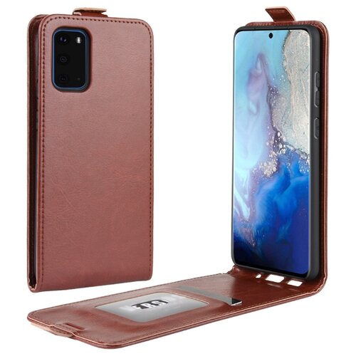 фото Чехол-флип mypads для samsung galaxy a51 sm-a515f (2020) вертикальный откидной коричневый