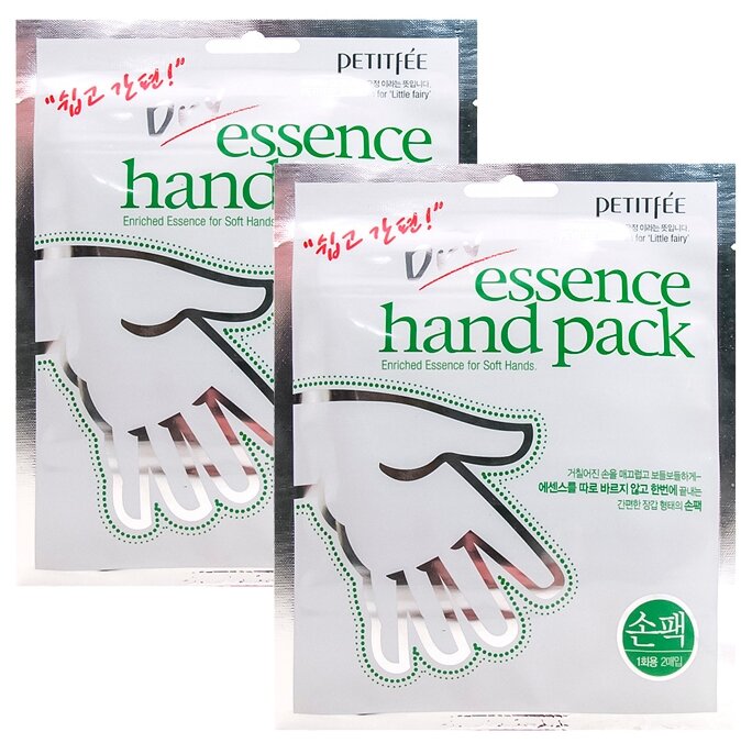 Маска-перчатки для рук Petitfee Dry Essence Hand Pack 2 шт.
