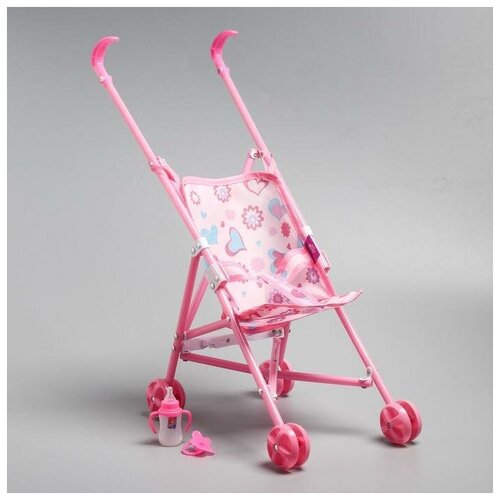 коляска для куклы la nina трость 60405 розовый Коляска для куклы трость, с аксессуарами, Феи Винкс