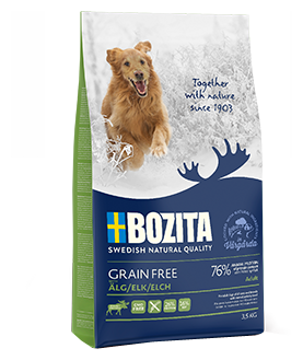Bozita super premium Bozita GRAIN FREE Elk 26/16 сухой корм беззерновой для взрослых собак с нормальным уровнем активности с лосем