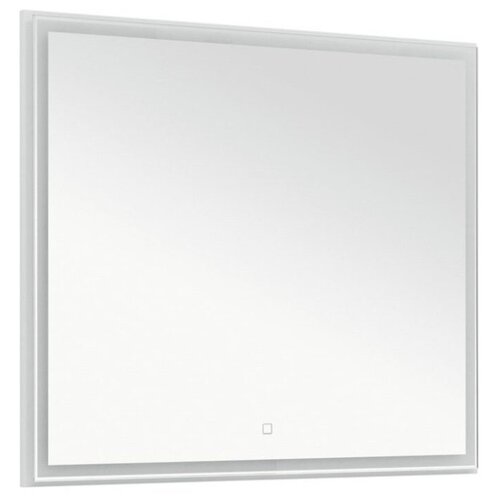 фото Зеркало edera 90 цвет белый глянец (254938) aquanet