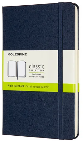 Блокнот Moleskine Classic Medium 115х180, 120 листов QP052, синий