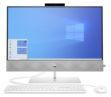 Моноблок HP Pavilion 24-k0011ur (23.80 IPS (LED)/ Core i3 10300T 3000MHz/ 4096Mb/ SSD / Intel UHD Graphics 64Mb) MS Windows 10 Home (64-bit) [14Q32EA] - фото №1