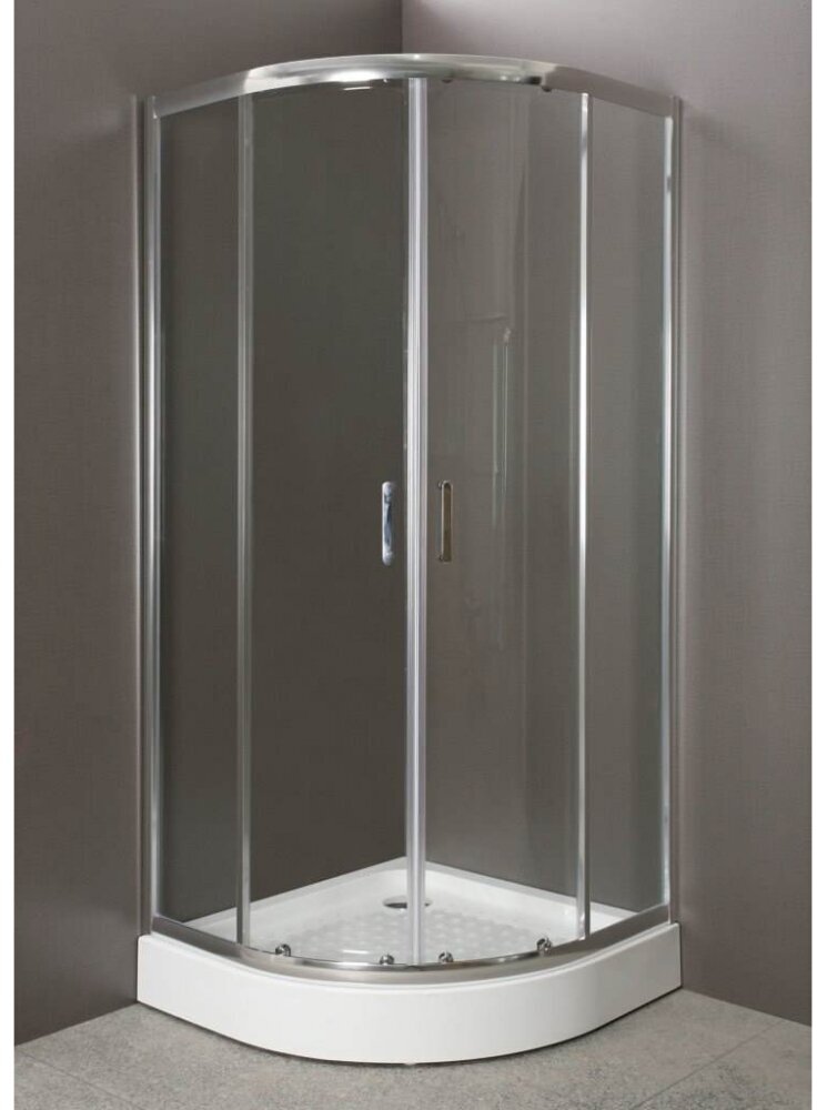 BelBagno Душевой уголок BelBagno UNO-185-R-2-80-C-Cr, 80 х 80 x 15 см, стекло прозрачное