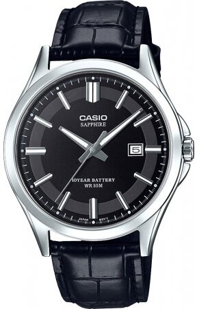 Наручные часы CASIO Collection MTS-100L-1AVEF, черный, серебряный