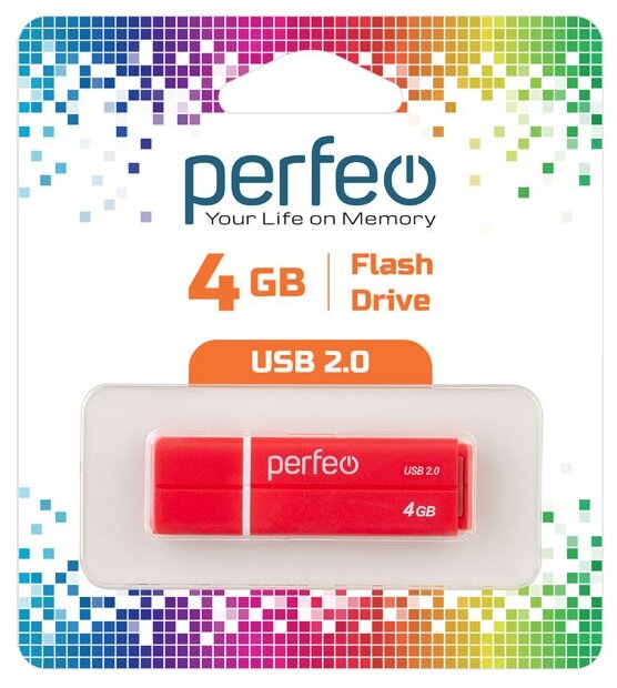 USB флешка Perfeo USB 4GB C01G2 Red