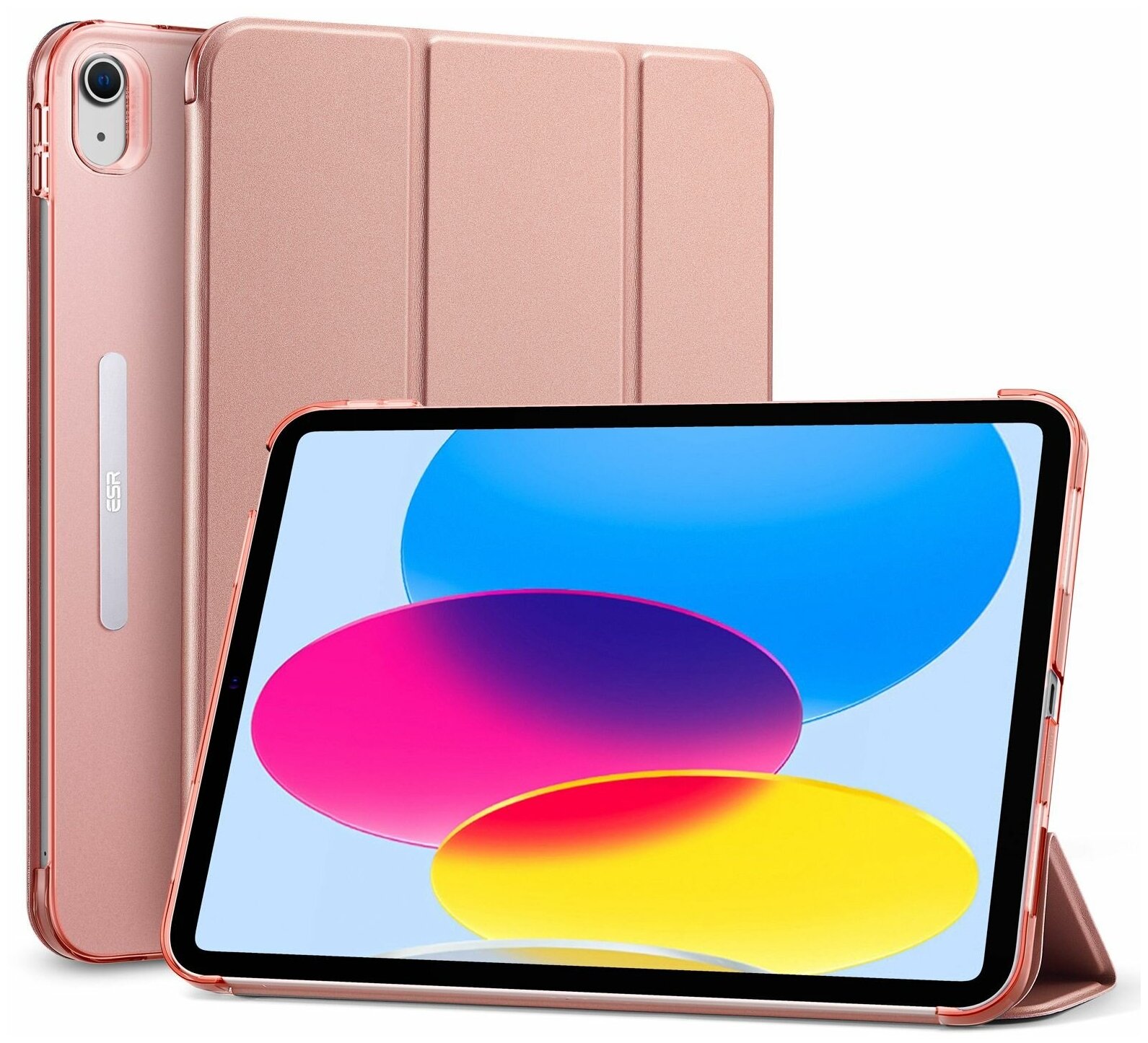 Чехол книжка ESR Ascend Trifold Case для iPad 10th Generation 2022 - Rose Gold, розовое золото