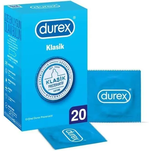 Презервативы Durex Klasik классические, 20 штук