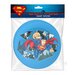 ND Play Тарелки одноразовые Superman бумажные, 18 см, 6 шт., синий