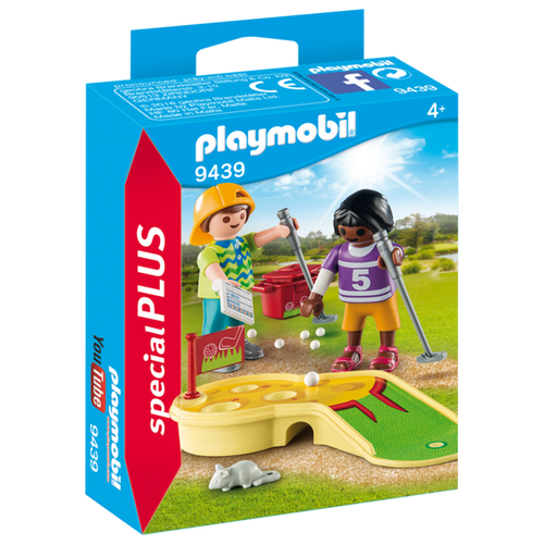 фото Набор с элементами конструктора playmobil special plus 9439 дети, играющие в мини-гольф