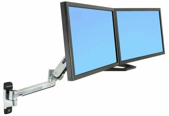 Ergotron 45-228-026+Dual Monitor Handle Kit 97-718 кронштейн настенный для двух мониторов