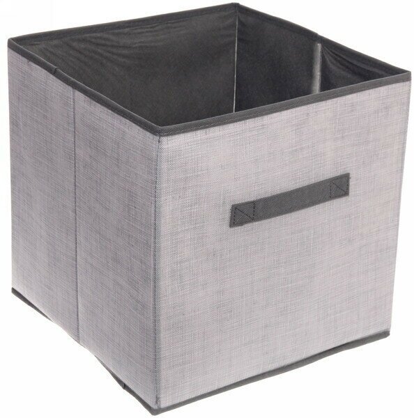 Короб - органайзер складной для хранения вещей «эфолт», цвет пыльно - серый, 31*31*31см - фотография № 1
