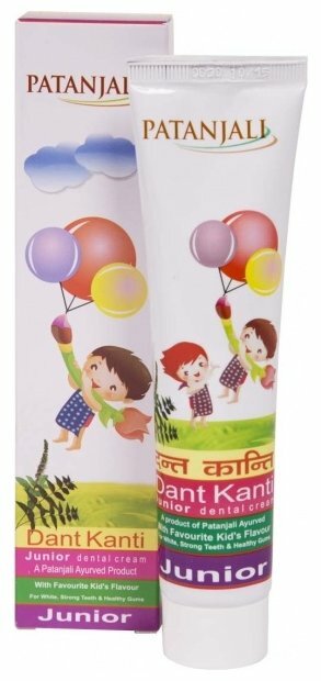 Зубная паста Patanjali Dant Kanti Junior 0+, 200 мл, 100 г, 2 шт.