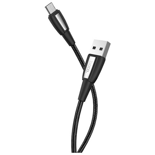 Кабель USB - Apple 8 pin HOCO X39 Titan, 1.0м, круглый, 2.4A, силикон, цвет чёрный