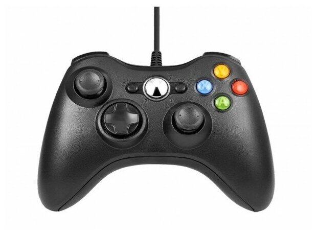 Проводной джойстик для Xbox 360 Wired Controller Black