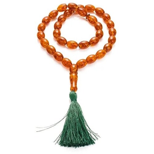 фото Браслет-нить, янтарь, 10 шт., размер 46 см, размер one size amberhandmade