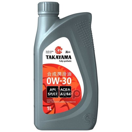 TAKAYAMA 322781 Масло моторное Takayama Motor Oil 0W-30 1 л 322781