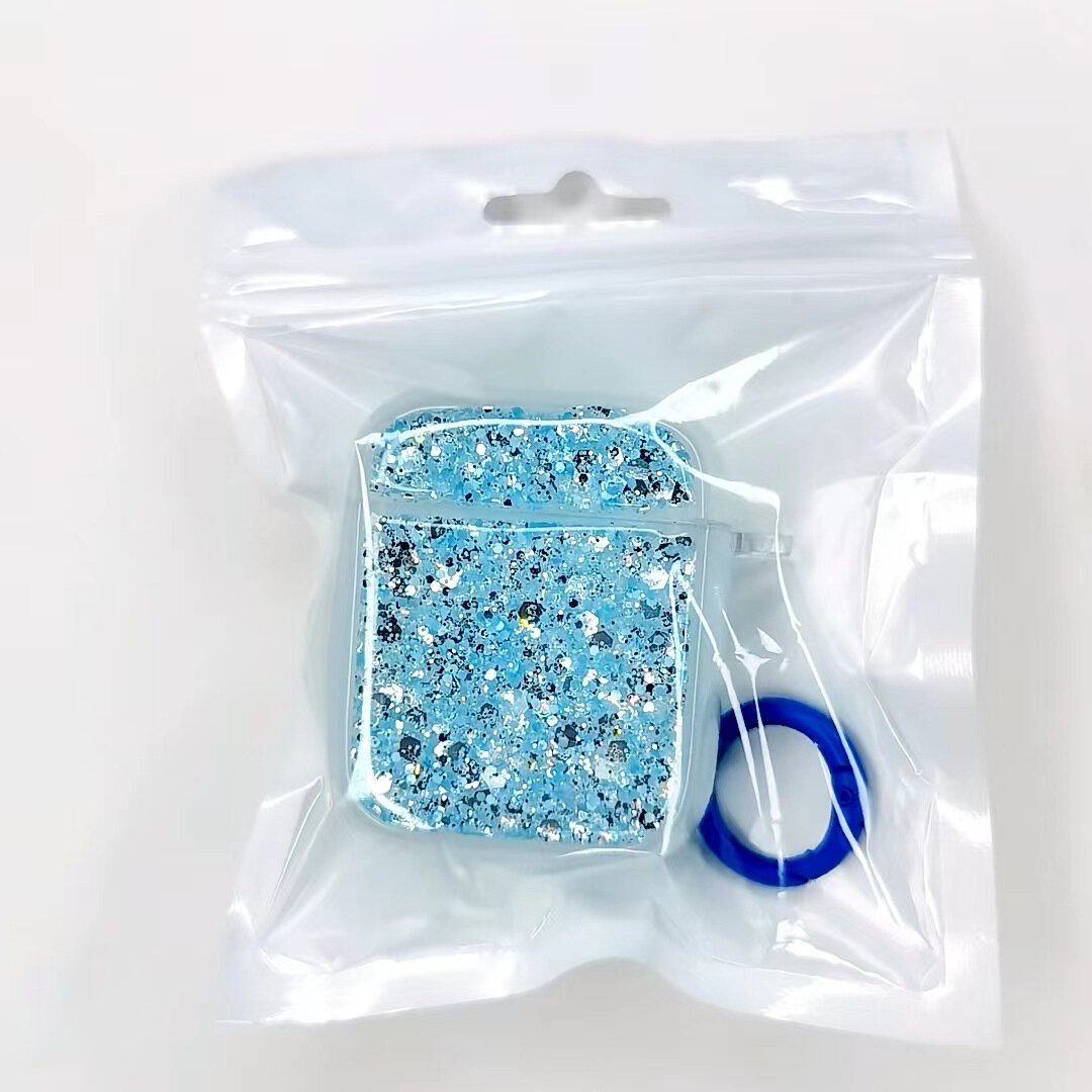 Блестящий чехол для наушников AirPods 1/2/3/Pro 2-го поколения, защитный чехол для наушников Apple, чехол для наушников с эпоксидным покрытием, оптом.