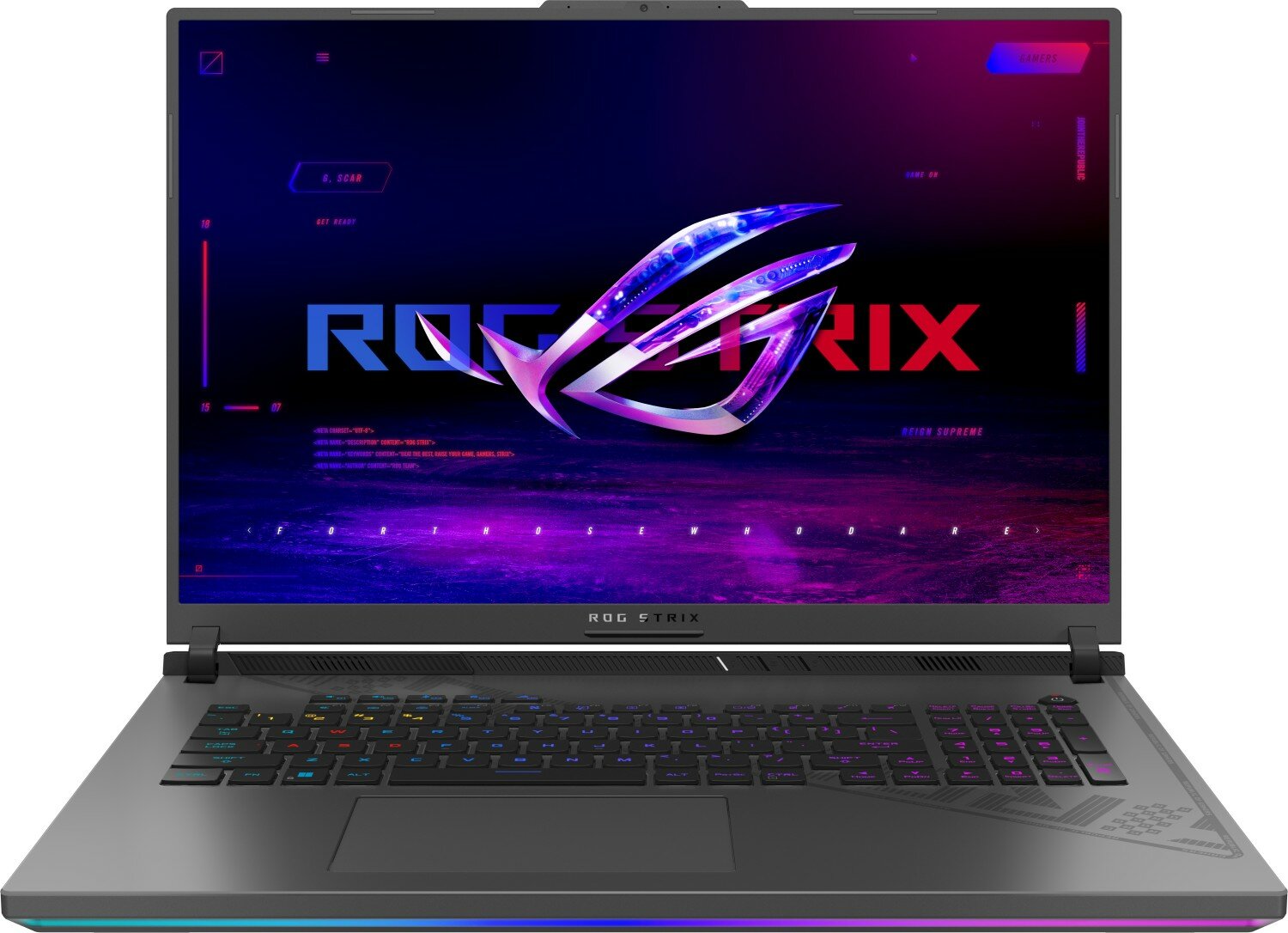 ASUS ROG Strix G18 G814JI-N6083 Intel Core i7 13650HX 2600MHz/18/2560x1600/16GB/1024GB SSD/NVIDIA GeForce RTX 4070 8GB/Wi-Fi/Bluetooth/Без ОС (90NR0D0