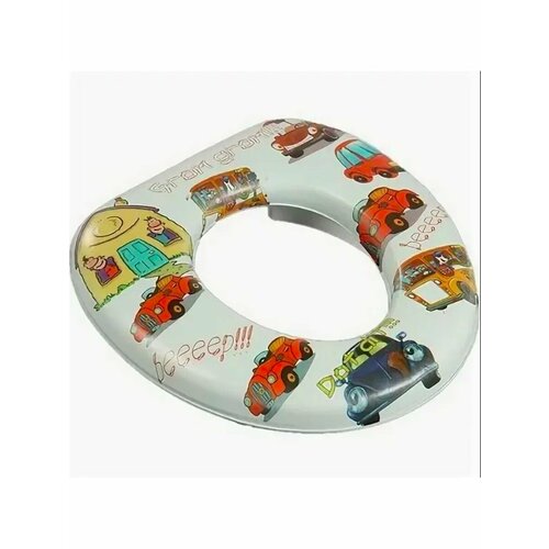 Сиденье для унитаза детское мягкое 29,5х28х7,5см Тачки