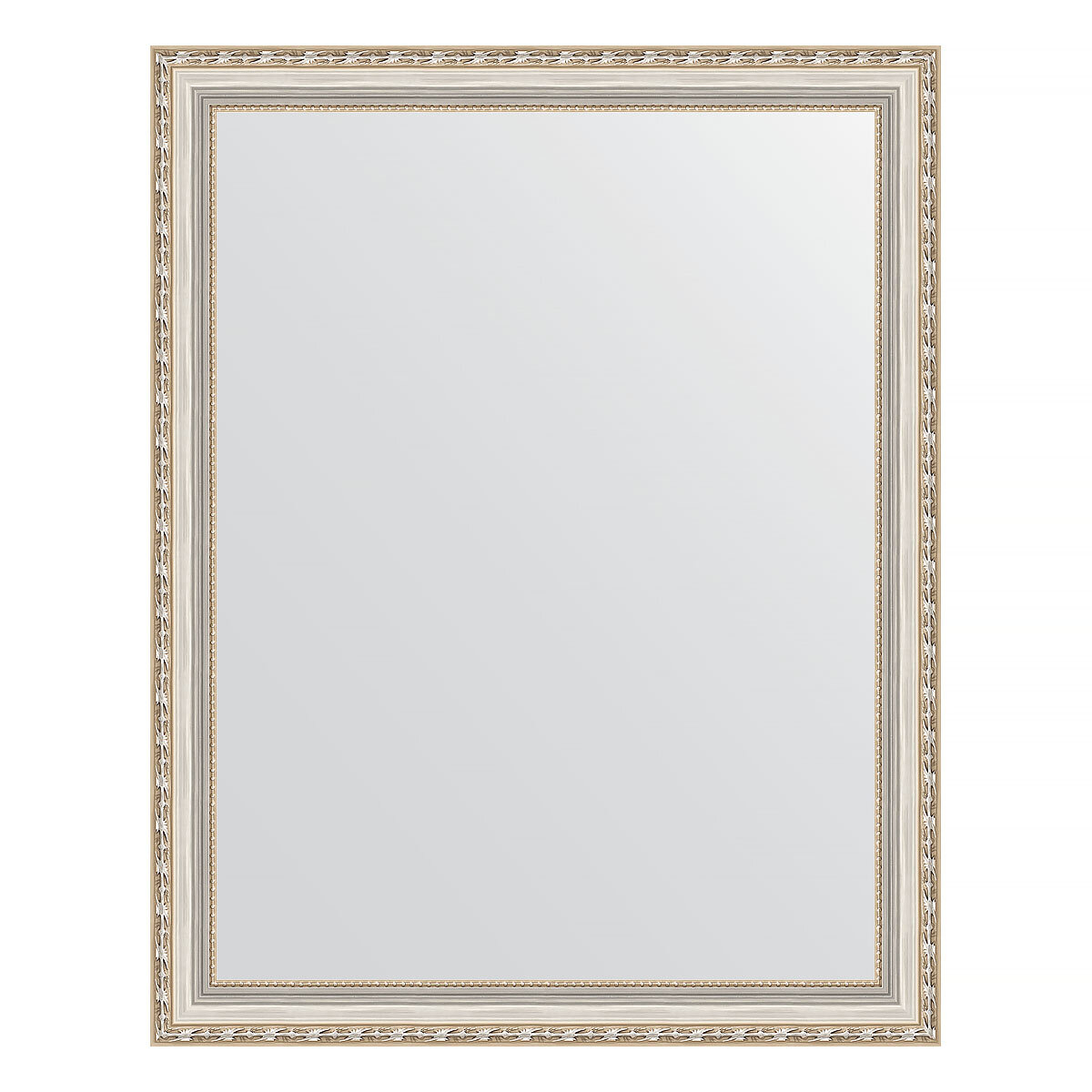Evoform Зеркало настенное EVOFORM в багетной раме версаль серебро, 75х95 см, BY 3270