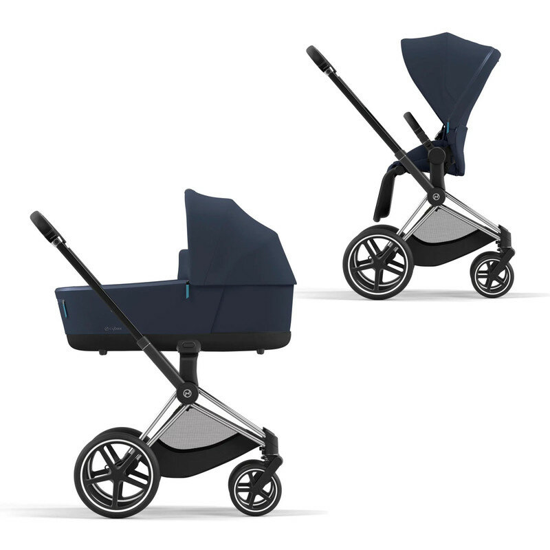 Cybex Priam IV Коляска 2 в 1, шасси IV Chrome Black/Dark Navy