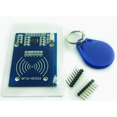 Модуль RFID считывателя + брелок + карта high quality mfrc 522 rc522 rfid nfc reader rf ic card inductive sensor module for arduino module nfc card nfc key ring