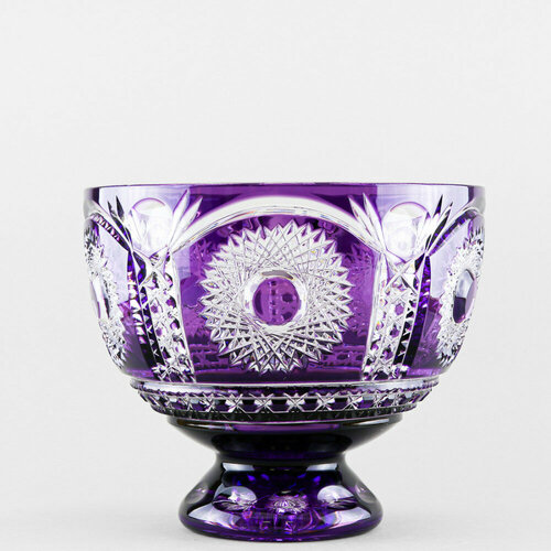 Ваза для сервировки Бахметьевская артель, высота 20 см, хрусталь