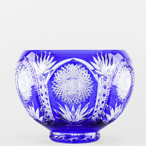 Ваза для цветов Бахметьевская артель, высота 19.5 см, хрусталь