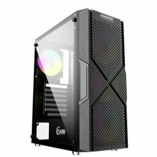 Powercase Корпус MISTRAL T4B, TEMPERED GLASS, 4X 120MM 5-COLOR FAN, чёрный, ATX CMITB-L4 корпус powercase alisio x4b tempered glass 4x 120mm 5 color fan чёрный atx caxb l4