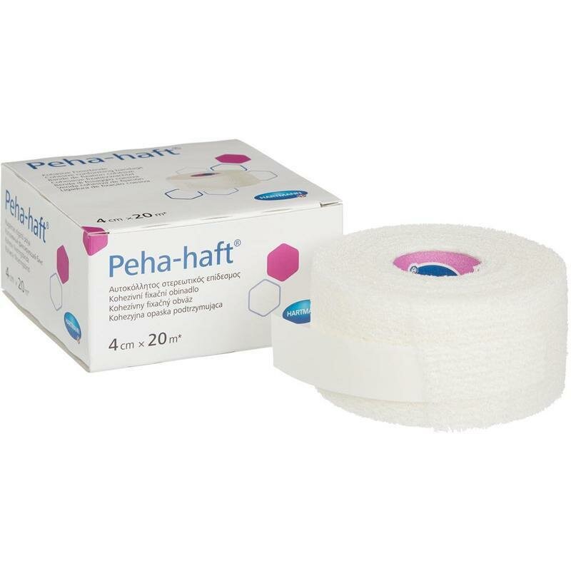 PEHA-HAFT (3000100) эластичный самофиксирующийся бинт 20 м х 4 см, белый, без латекса
