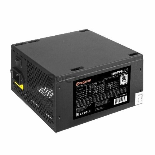 Блок питания 500W ExeGate 80 PLUS 500PPH-LT-OEM 3429₽