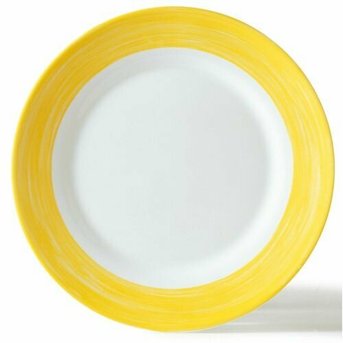 Набор тарелок диаметр 254 мм желтый край Браш