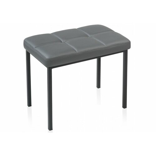 Банкетка KAPIOVI ODION темно-серая экокожа ножки черные матовые 4580₽