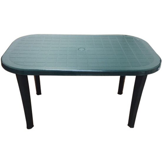 Стол пластиковый Элластик пласт арт  СП2 МТ008 овальный  темно зеленый 