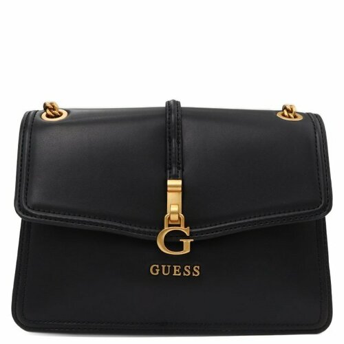 Сумка GUESS, черный сумка кросс боди guess katey convertible xbody flap бежевый