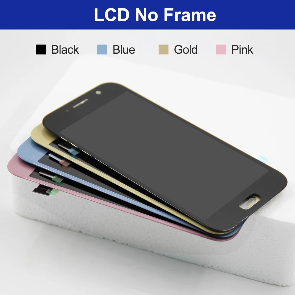 Экран AMOLED A520, для Samsung Galaxy A5 2017 A520 A520F A520F/DS, замена дигитайзера сенсорного экрана ЖК-дисплея, TFT Gold — фото 1
