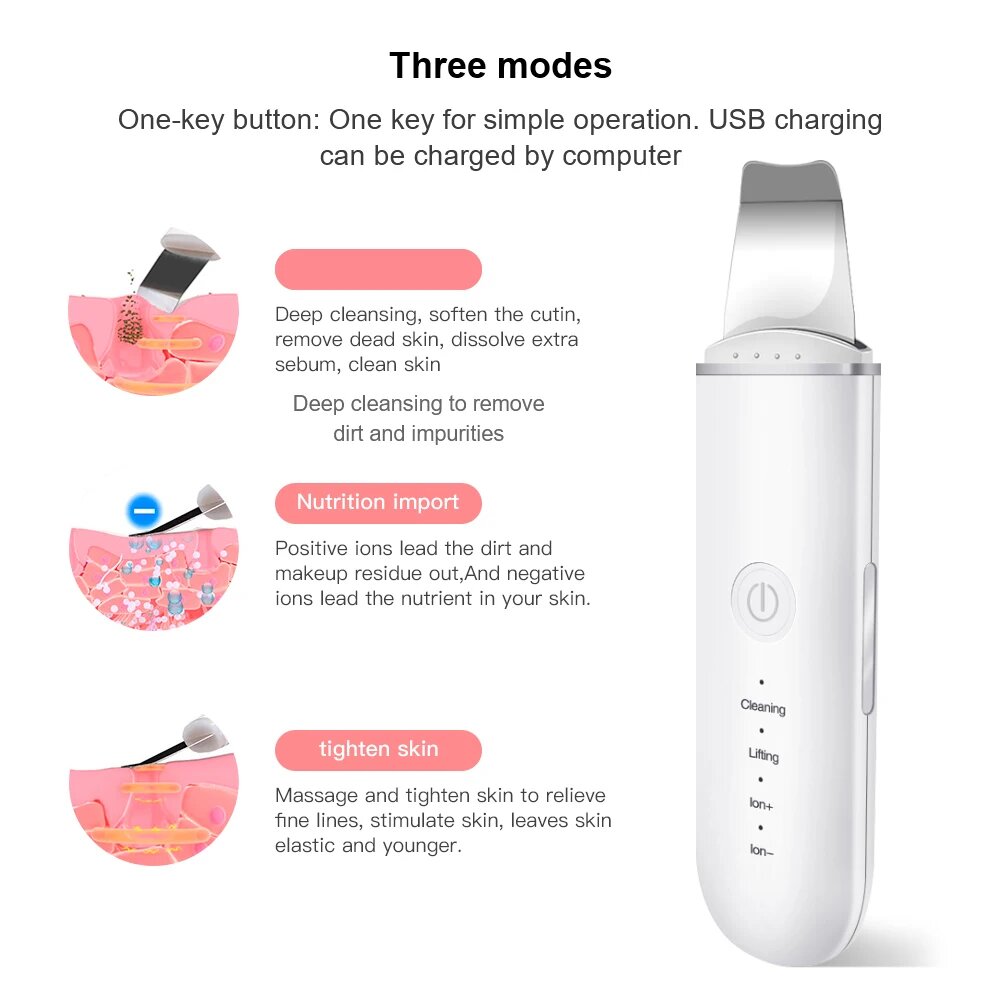 Xiaomi ультразвуковой скрабер для лица — фото 1