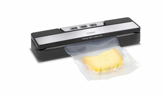 фото Вакуумный упаковщик для продуктов вакууматор CASO VR190 110 Вт, серебристый/черный